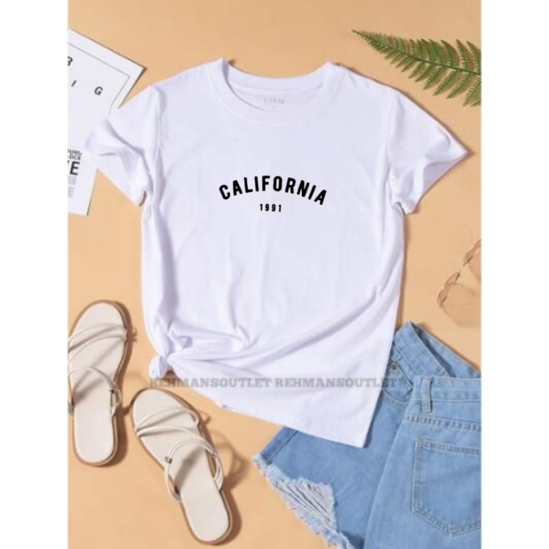 white tee with california 1991