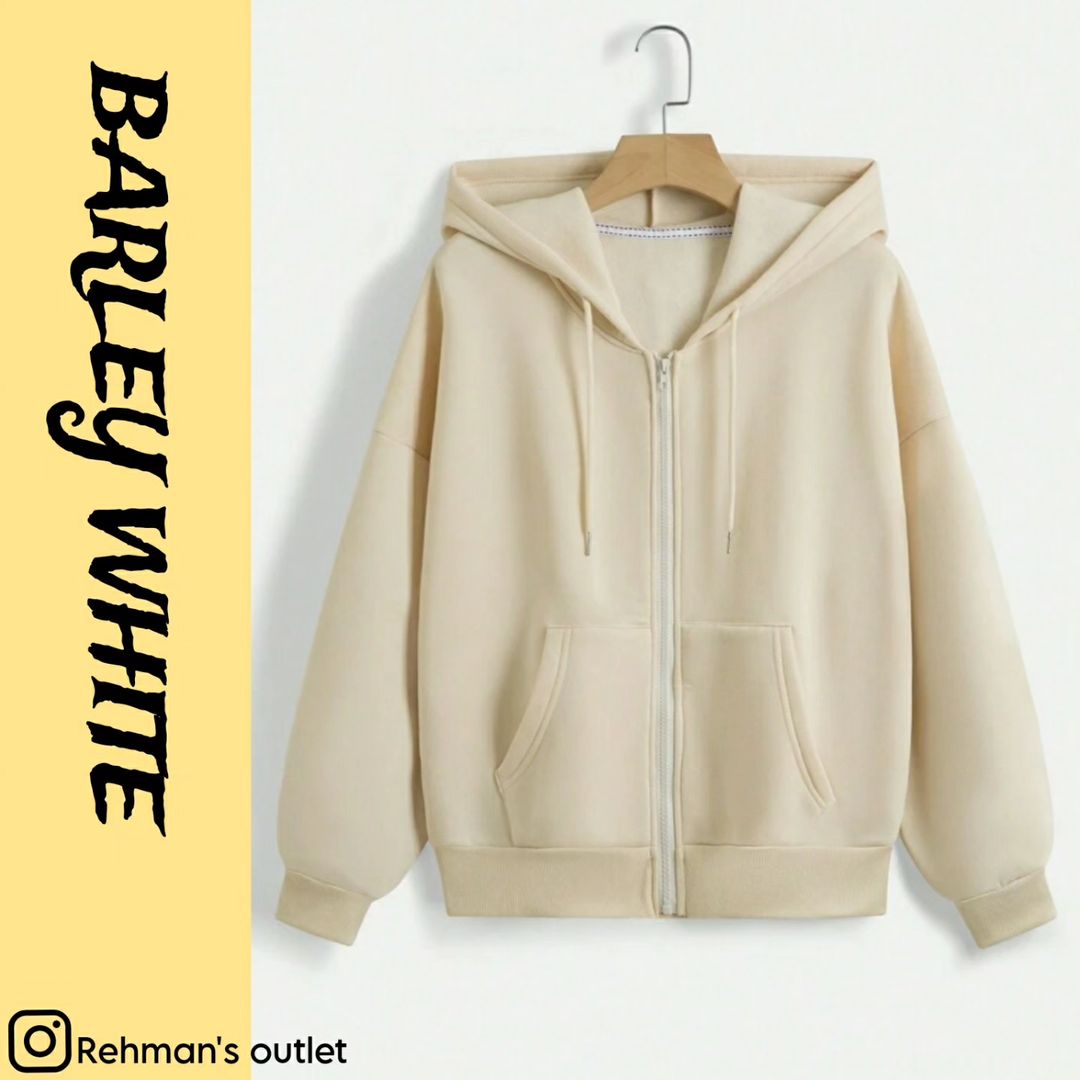 Barley white zipper
