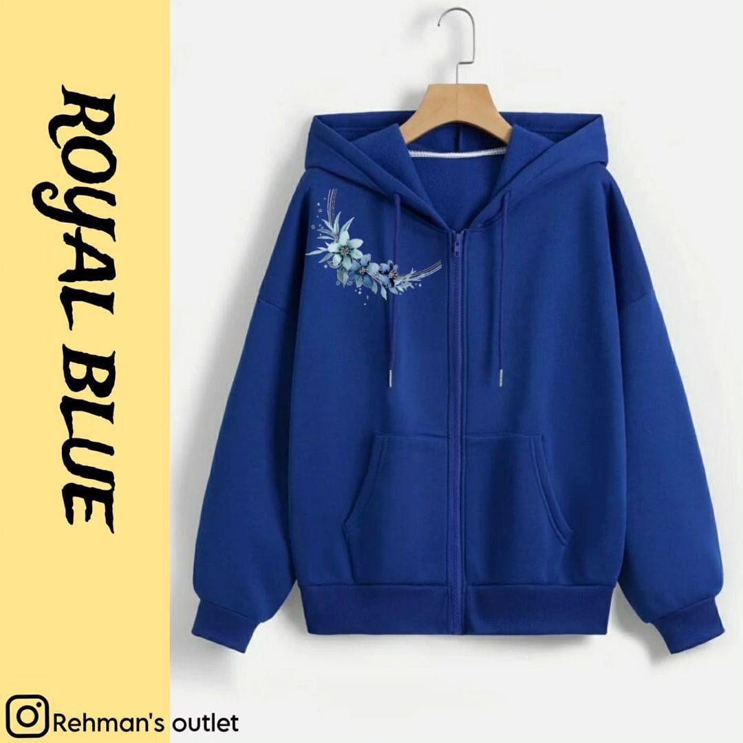 Shoulder ring royal blue zipper