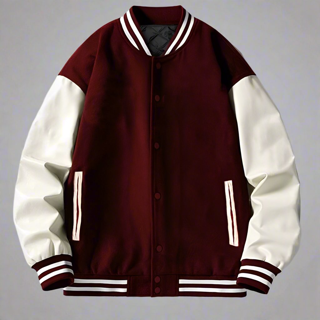 Mehroon baseball jacket
