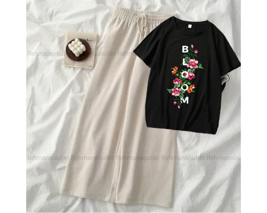 Black tee with Bloom skin flapper