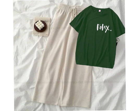 Green tee with relax P skin flapper