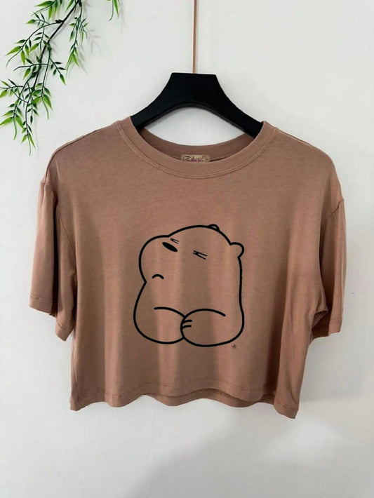 coffee tee with bear N