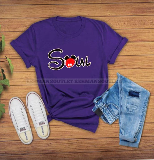 purple tee with soul