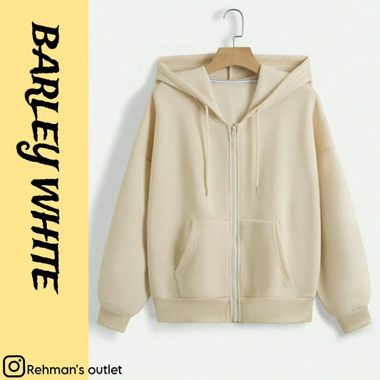 Barley white zipper