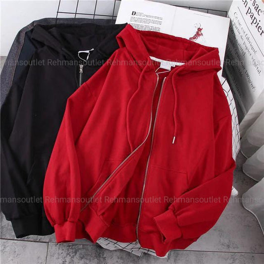 Pack of 2 zipper ( Red and Black )