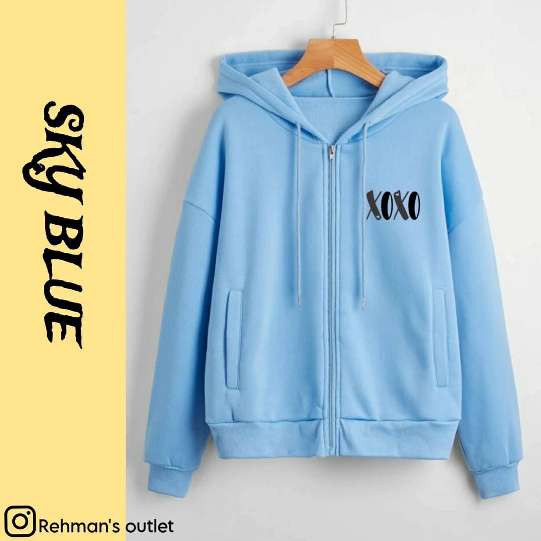 XOXO new P sky blue zipper