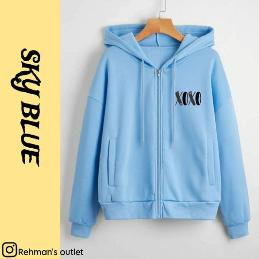 XOXO new P sky blue zipper