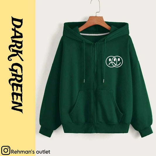 Double face p green zipper