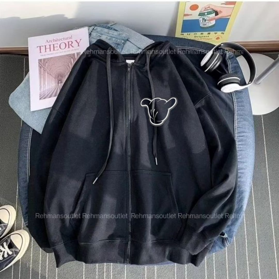 Hand p black zipper