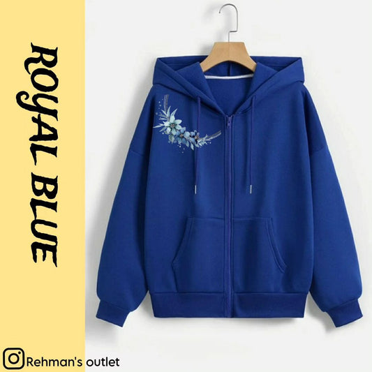 Shoulder ring royal blue zipper