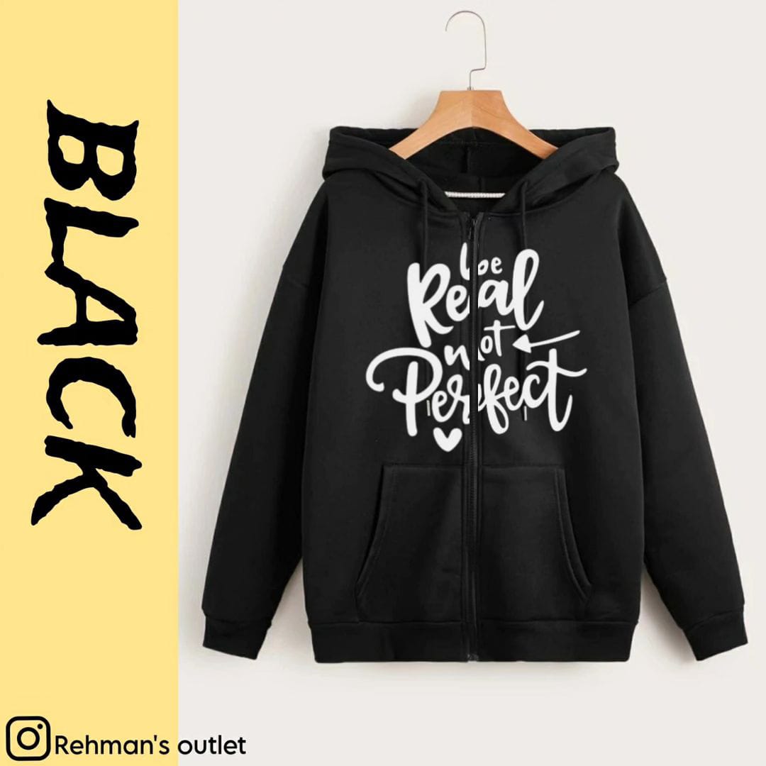 Be real not perfect black zipper