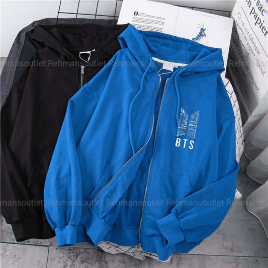 Pack of 2 zipper ( Royal blue and Black ) BTS writing p