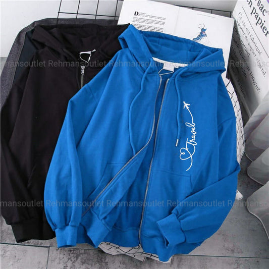 Pack of 2 zipper ( Royal blue and Black ) travel