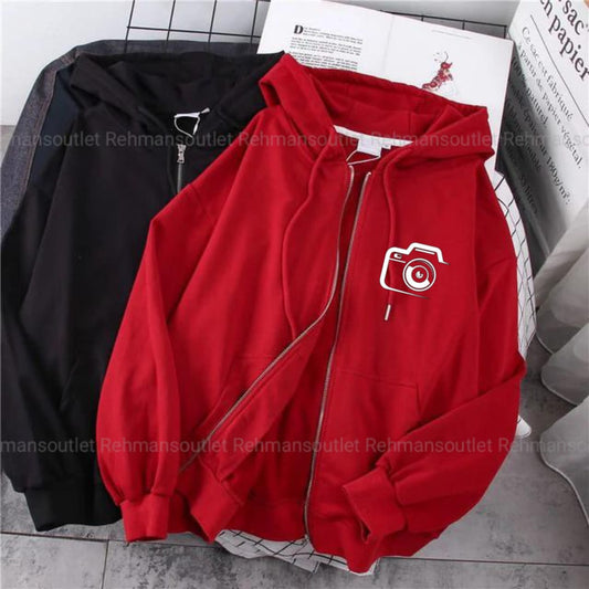 Pack of 2 zipper ( Red and black) camera p