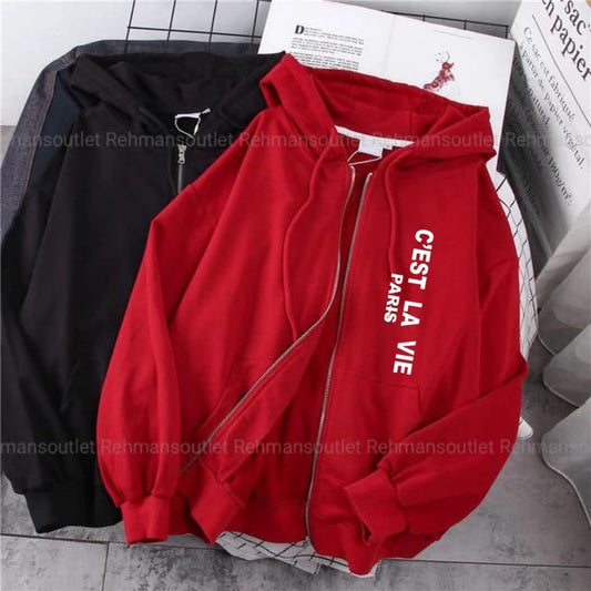 Pack of 2 zipper ( Red and black) cest la vie paris