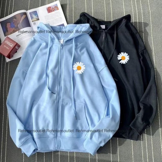 Pack of 2 zipper ( skyblue and black) sunflower p