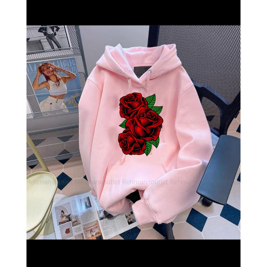 Rose pink hoodie