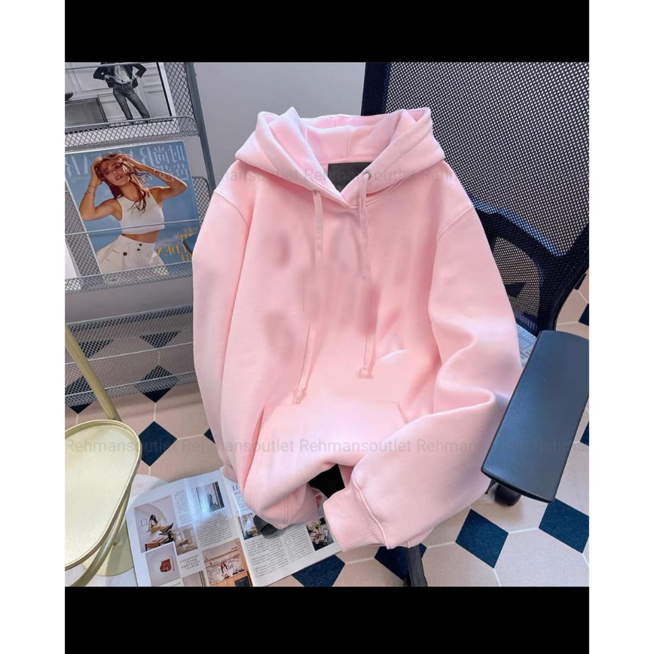 Pink hoodie