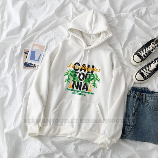 Los angeles trees white hoodie