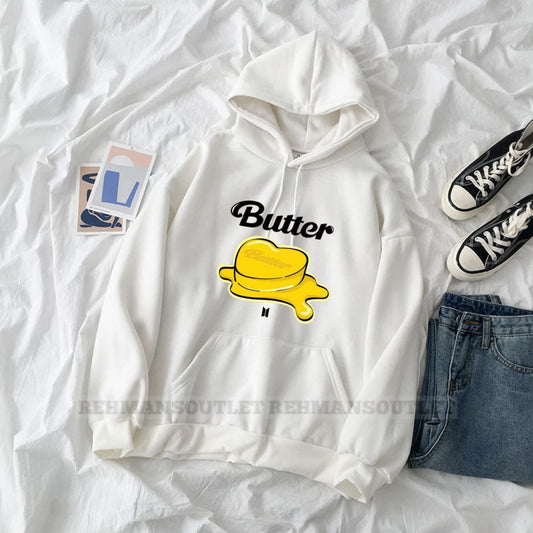 Butter white hoodie