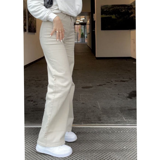 Skin wide-leg jeans