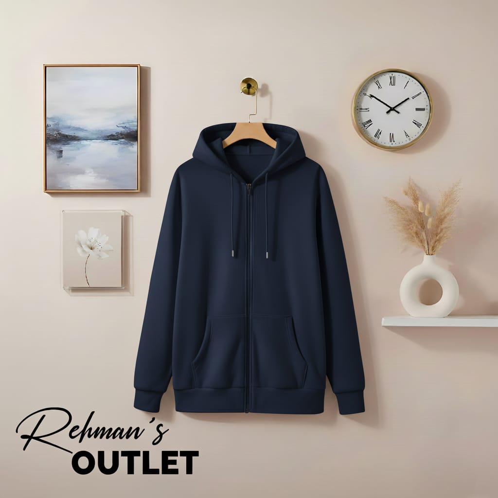 Navy blue zipper