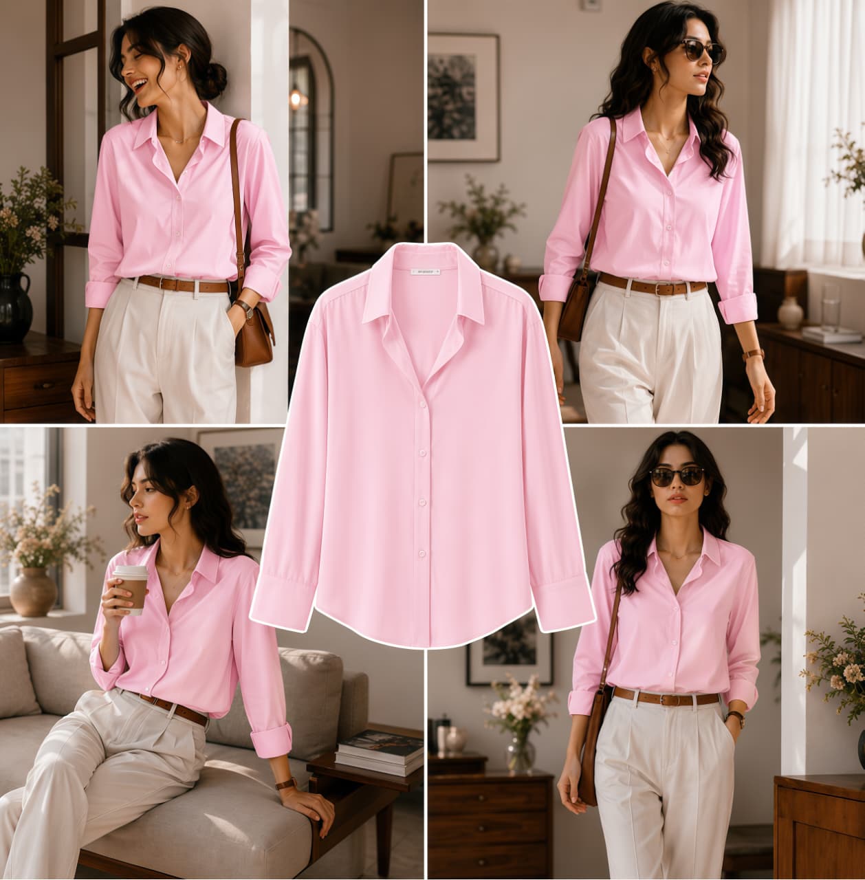 Baby Pink Button-Down Shirt