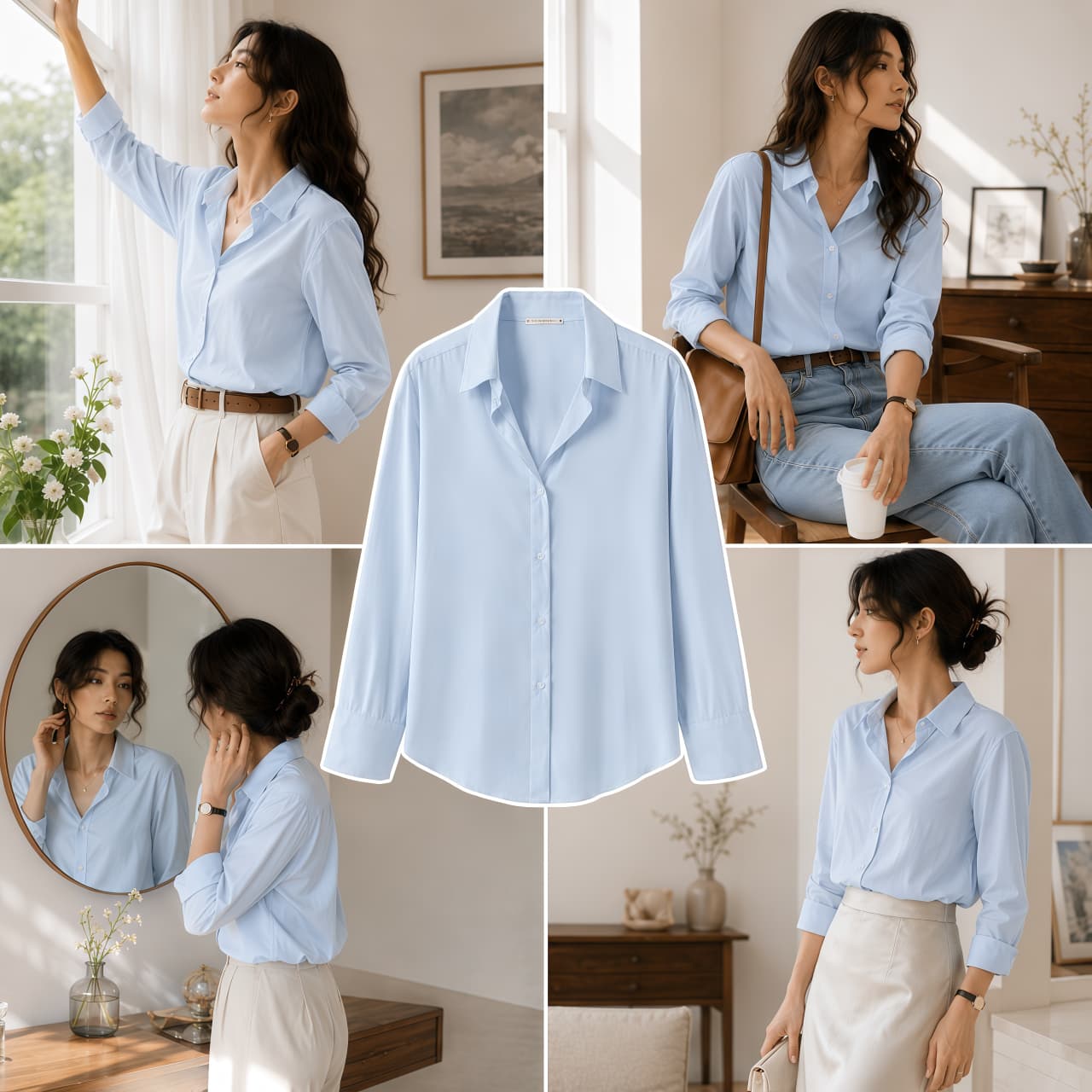 Sky Blue Button-Down Shirt