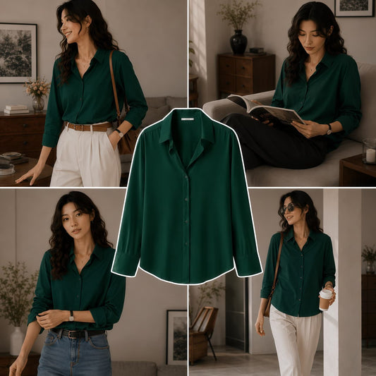 Green Button-Down Shirt