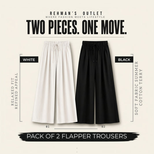 Black and White Flapper Trousers
